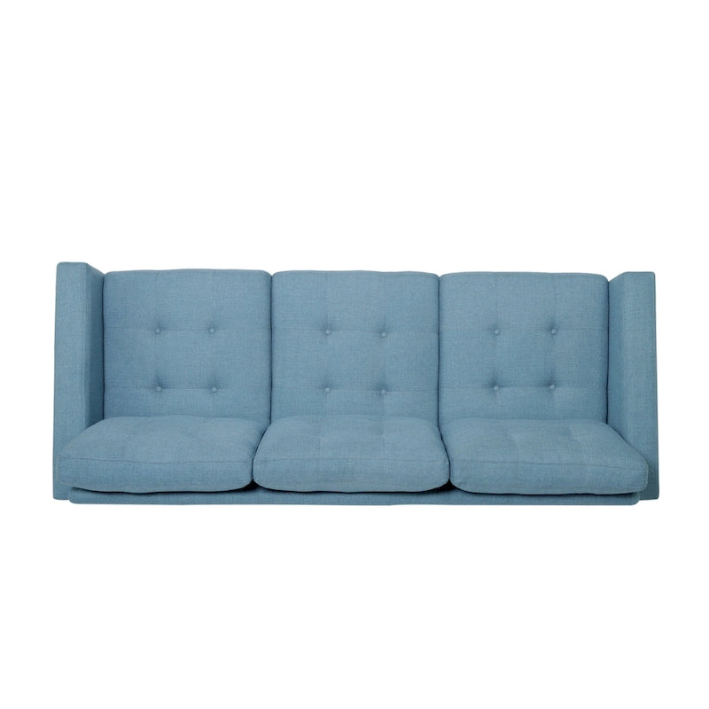 Divano a 3 posti imbottito Adderbury Contemporary in tessuto, di Christopher Knight Home