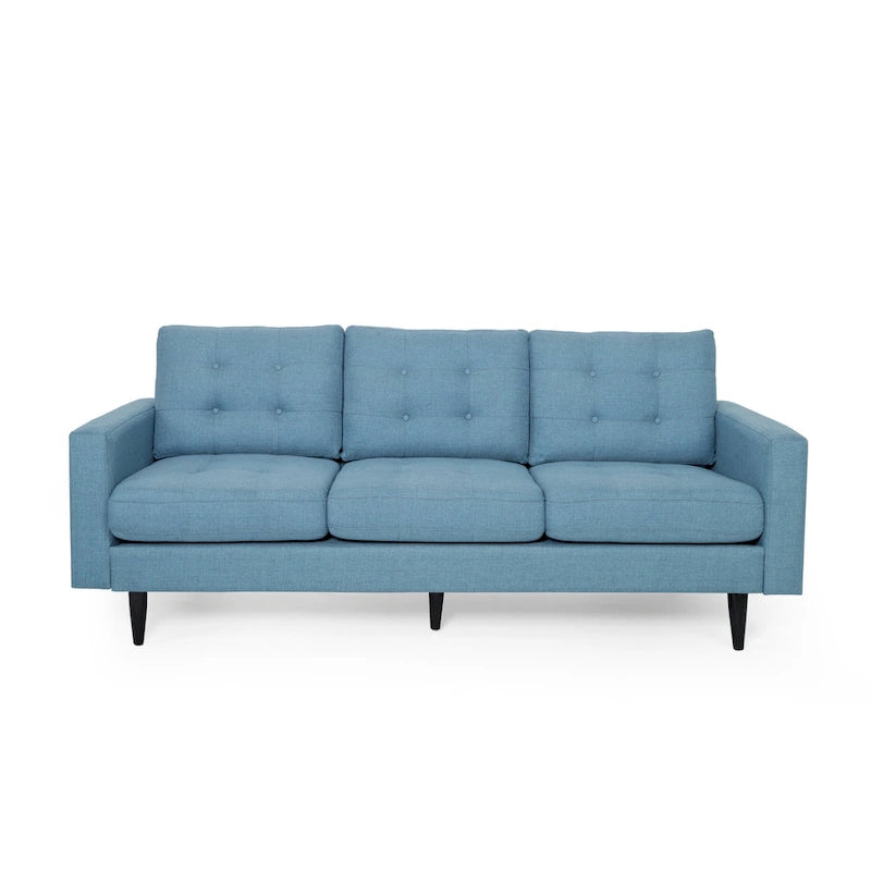 Divano a 3 posti imbottito Adderbury Contemporary in tessuto, di Christopher Knight Home