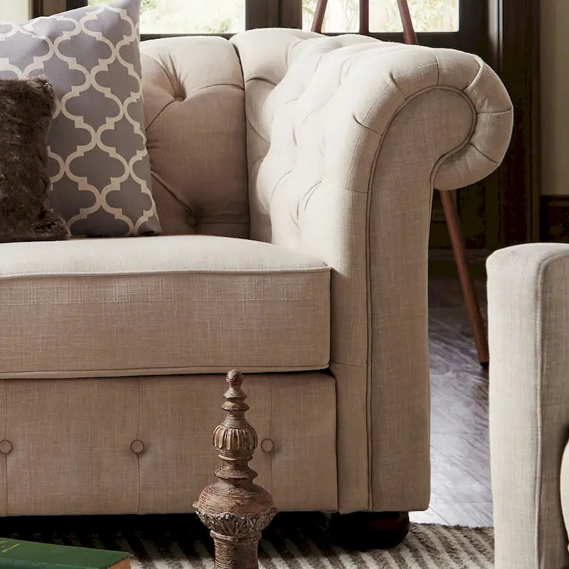 Gdansk 4-Seat Modular Chesterfield Sofa