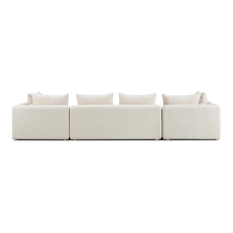 Hangover Cream Upholstered 145 Long Sofa
