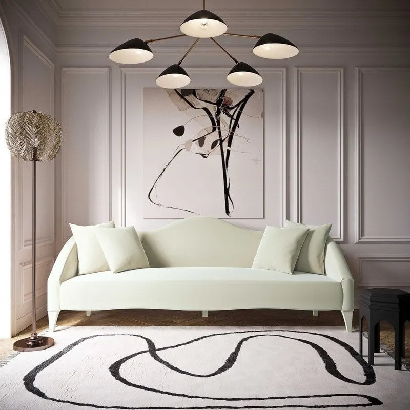 Naya fluwelen bank - 96W x 36.2D x 34.3H - 96W x 36.2D x 34.3H
