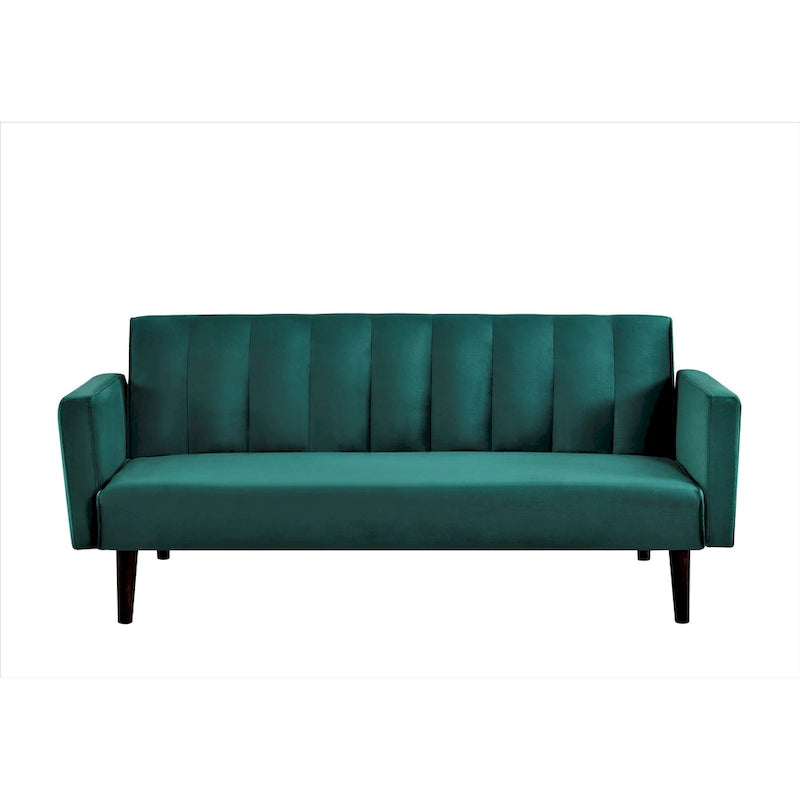 Container Furniture Srtip Convertible Velvet Sofa Bed