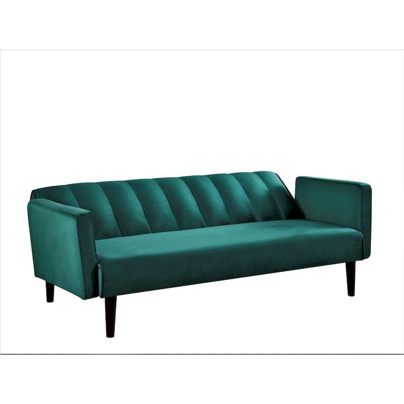 Container Furniture Srtip Convertible Velvet Sofa Bed