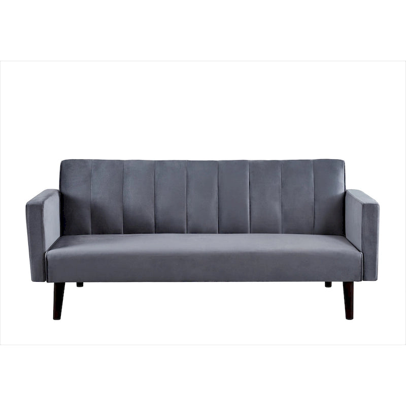 Container Furniture Srtip Convertible Velvet Sofa Bed