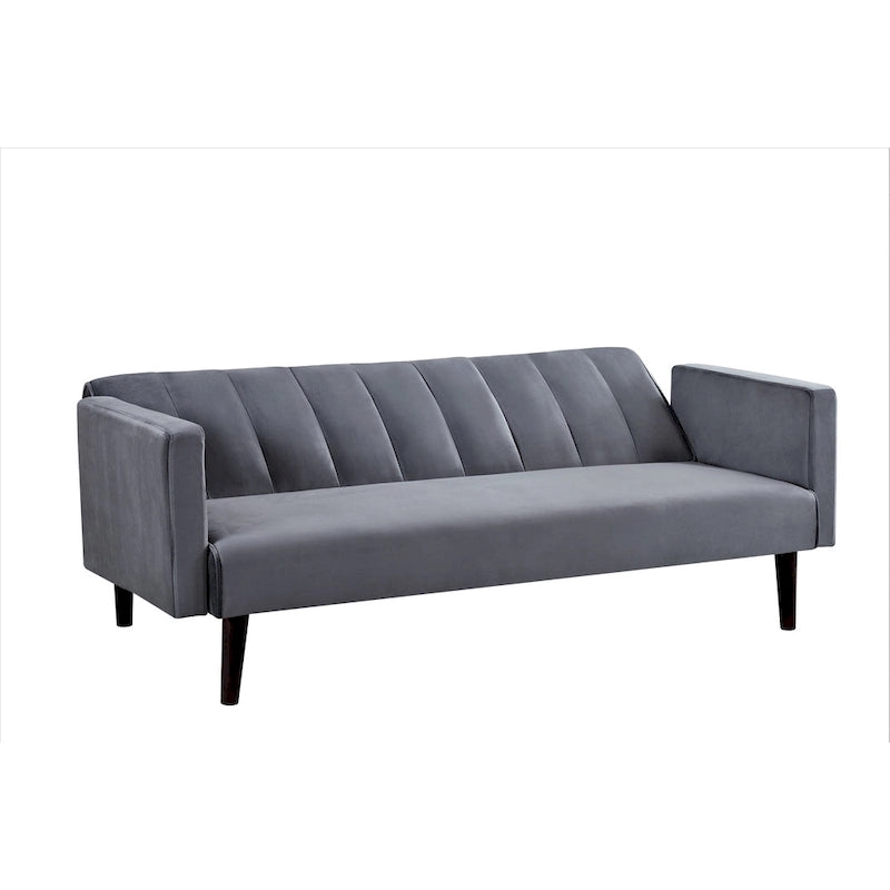 Container Furniture Srtip Convertible Velvet Sofa Bed