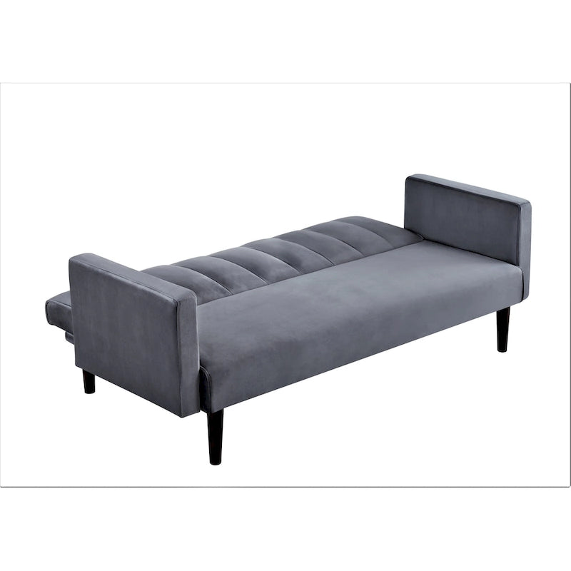 Container Furniture Srtip Convertible Velvet Sofa Bed