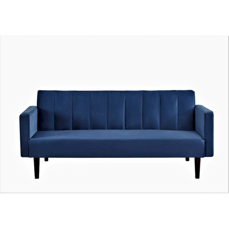 Container Furniture Srtip Convertible Velvet Sofa Bed
