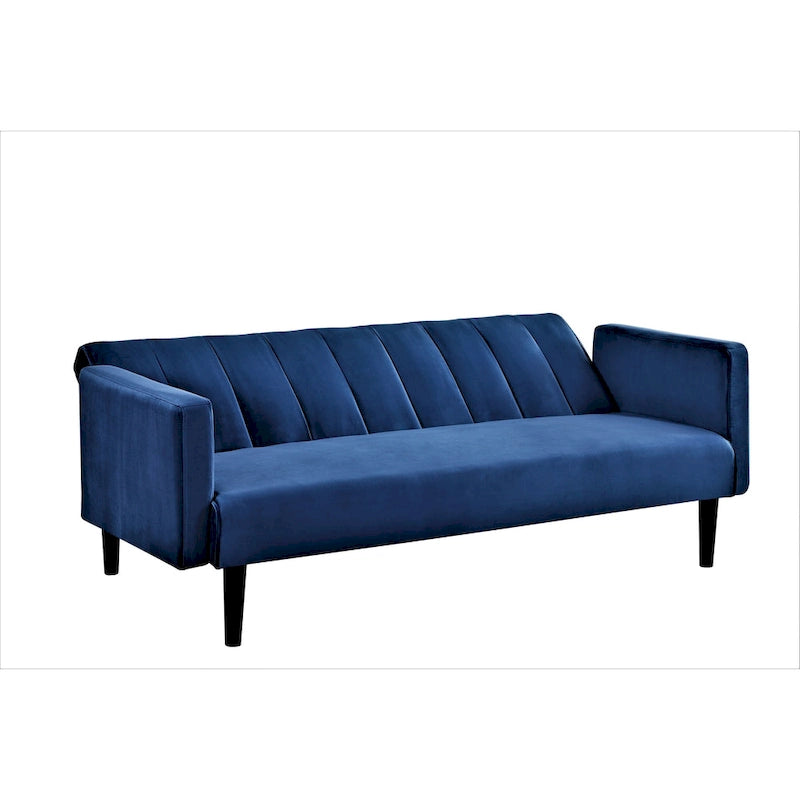 Container Furniture Srtip Convertible Velvet Sofa Bed