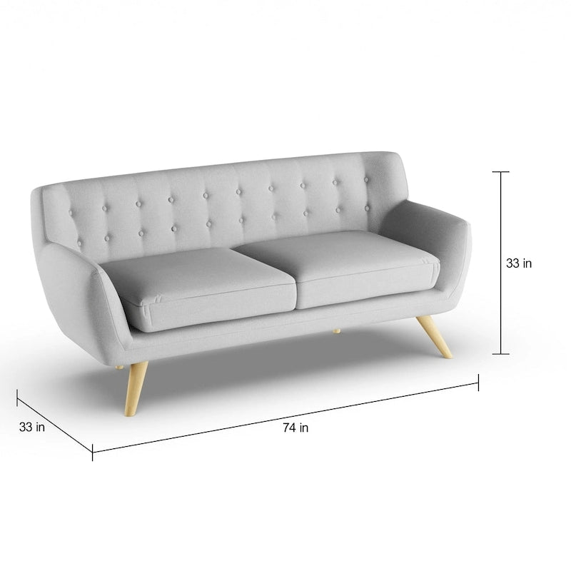 Carson Carrington Brandbu Button-tufted Modern Sofa