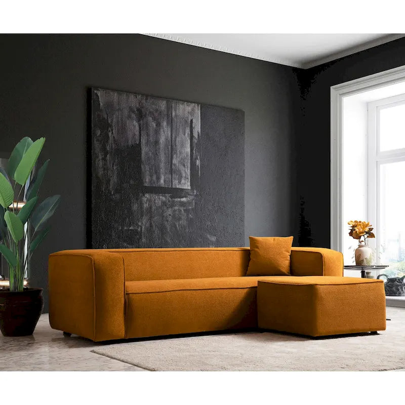 Belinda Mid Century Modern Furniture Style French Boucle Living Room Sofa