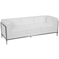 Divano modulare LeatherSoft con seduta trapuntata capitonné e struttura di contenimento - 79L x 28.75P x 27.25H