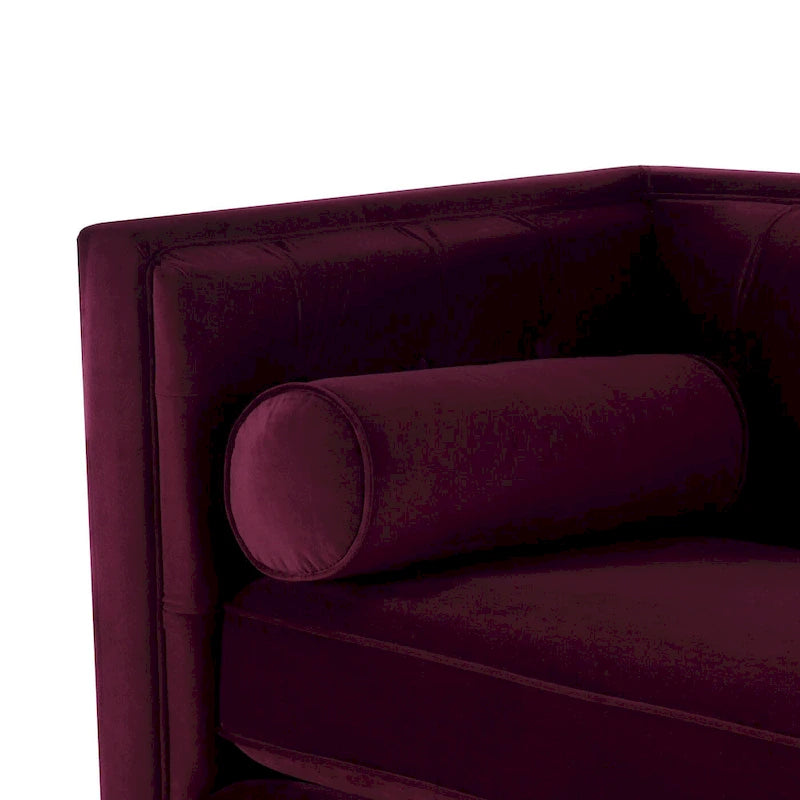 Jack 84 Modern Upholstered Tufted Tuxedo Sofa