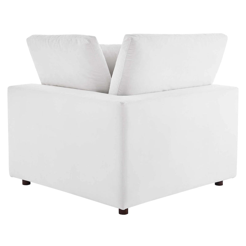 Commix überfülltes 4-Sitzer-Sofa aus Performance-Samt mit Daunenfüllung