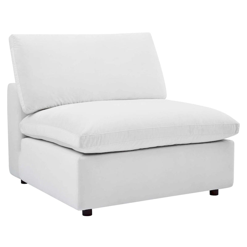 Commix überfülltes 4-Sitzer-Sofa aus Performance-Samt mit Daunenfüllung