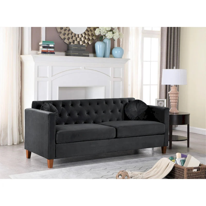 Divano Chesterfield Lory Kitts in Velluto Classico