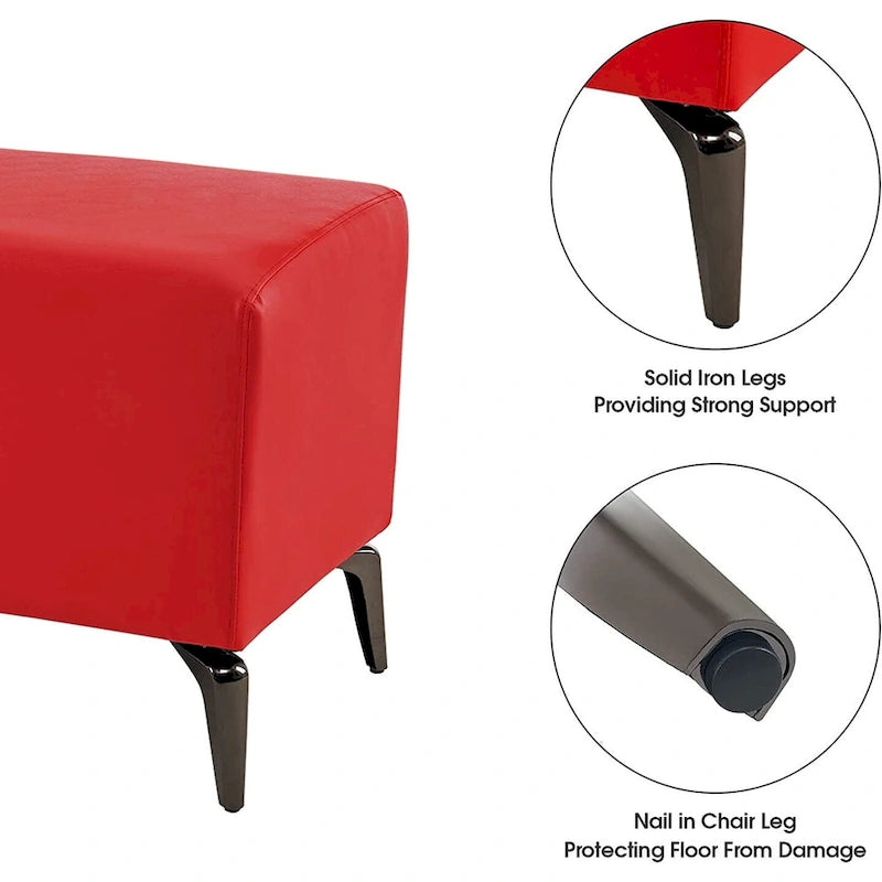 MCombo Sedie per sala d'attesa per ingresso e negozio, ecopelle W704