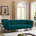 Divano Confor Modern Chesterfield in Velluto per Soggiorno
