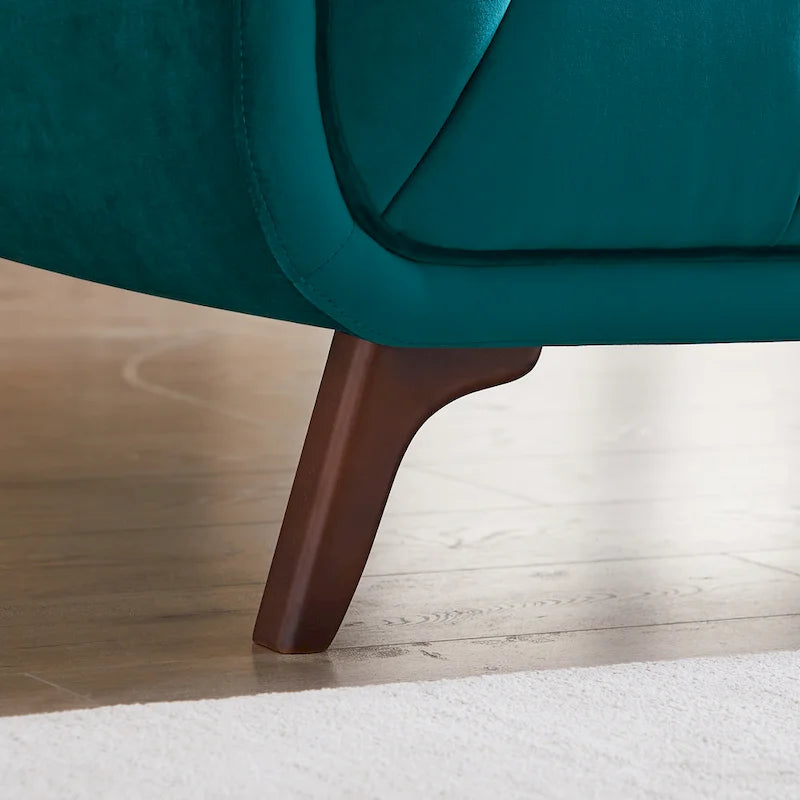 Divano Confor Modern Chesterfield in Velluto per Soggiorno