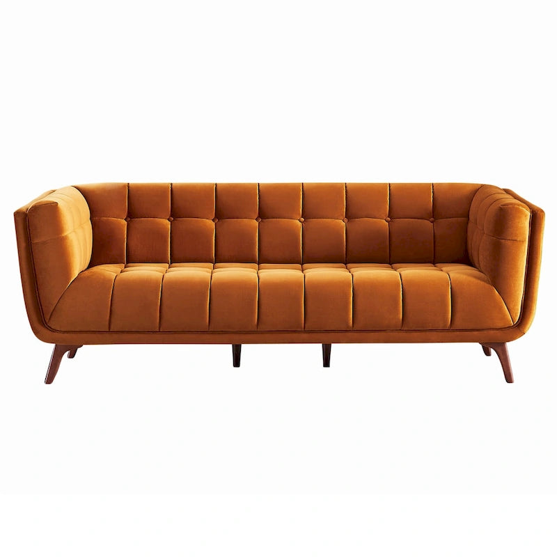 Divano Confor Modern Chesterfield in Velluto per Soggiorno
