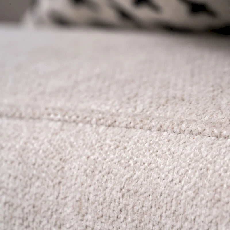 Divano modulare imbottito Flex 99 con pouf poggiapiedi paracolpi - 101 x 35 x 37