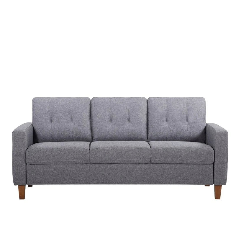 Divano imbottito trapuntato Rossetti Mid-Century