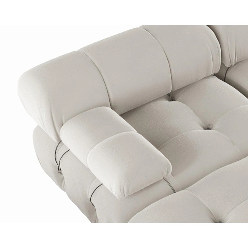 Divano componibile modulare convertibile 138, divano sezionale ampio a 4 posti di lusso moderno per soggiorno, camera da letto, ufficio, appartamento