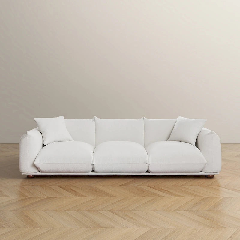 Divano Arten Mid-Century Modern di lusso in Bouclé/Velluto