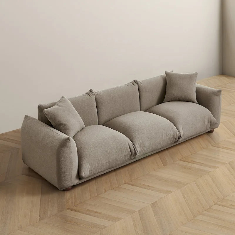 Divano Arten Mid-Century Modern di lusso in Bouclé/Velluto