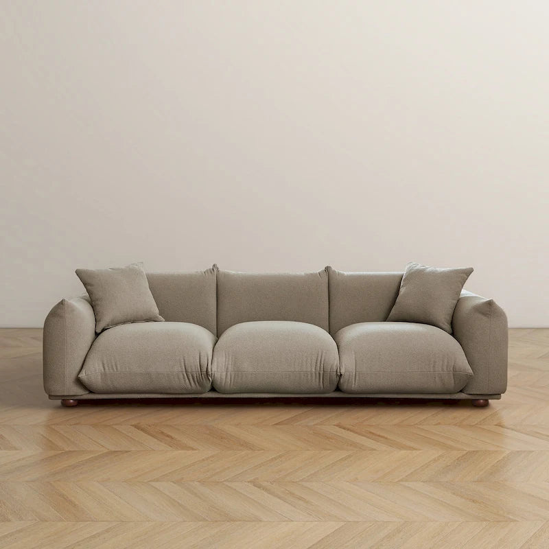 Divano Arten Mid-Century Modern di lusso in Bouclé/Velluto