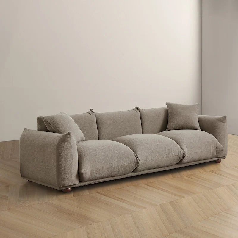 Divano Arten Mid-Century Modern di lusso in Bouclé/Velluto