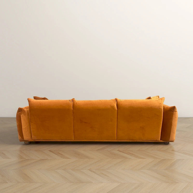 Divano Arten Mid-Century Modern di lusso in Bouclé/Velluto