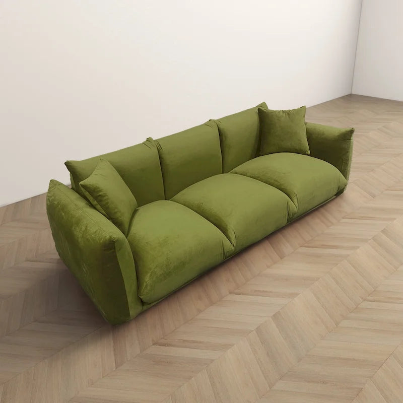 Divano Arten Mid-Century Modern di lusso in Bouclé/Velluto