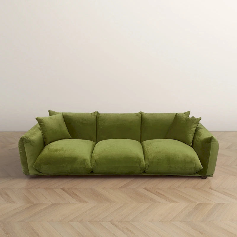 Divano Arten Mid-Century Modern di lusso in Bouclé/Velluto