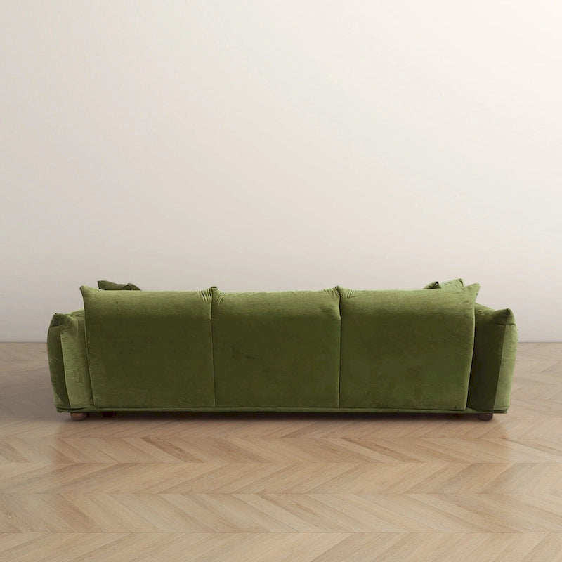 Divano Arten Mid-Century Modern di lusso in Bouclé/Velluto
