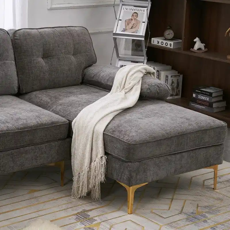 Divano modulare da interno a 3 posti, semplice ed elegante