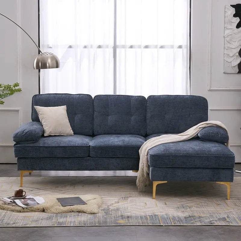 Divano modulare da interno a 3 posti, semplice ed elegante