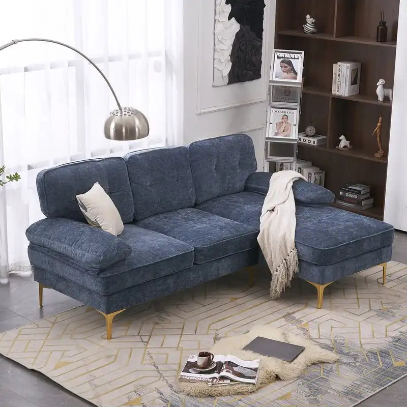 Divano modulare da interno a 3 posti, semplice ed elegante