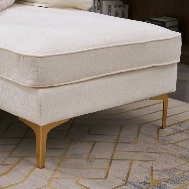 Divano modulare da interno a 3 posti, semplice ed elegante