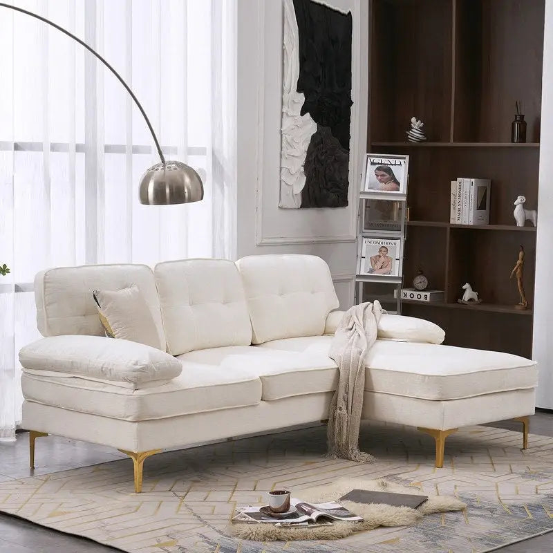 Divano modulare da interno a 3 posti, semplice ed elegante