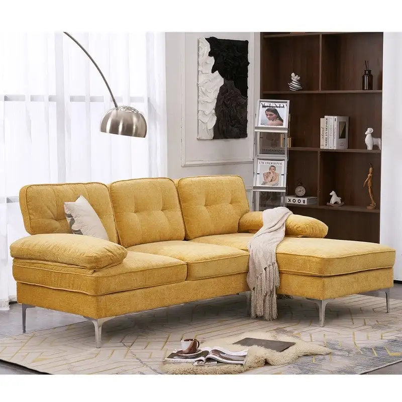 Divano modulare da interno a 3 posti, semplice ed elegante