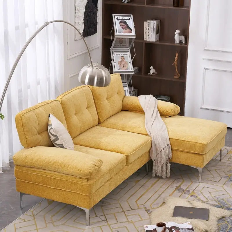 Divano modulare da interno a 3 posti, semplice ed elegante