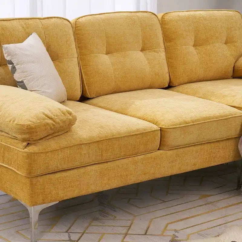 Divano modulare da interno a 3 posti, semplice ed elegante