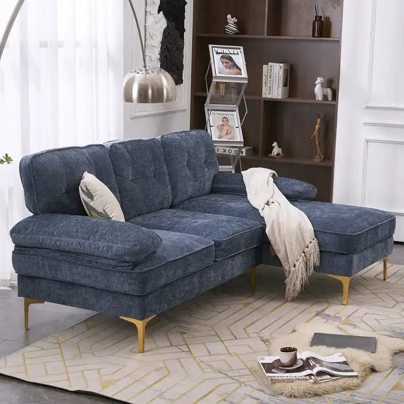Divano modulare da interno a 3 posti, semplice ed elegante