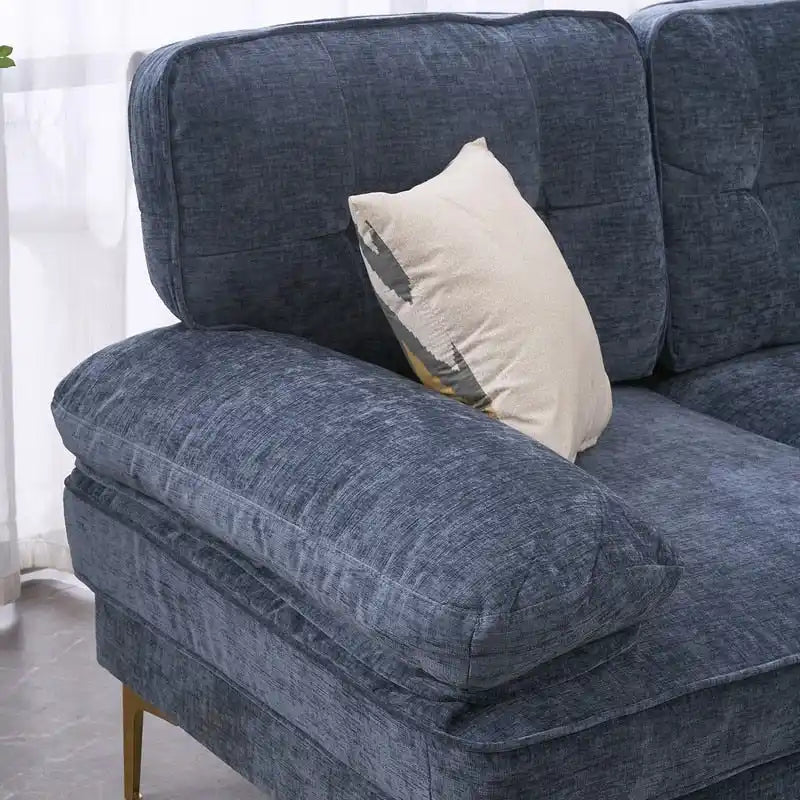 Divano modulare da interno a 3 posti, semplice ed elegante