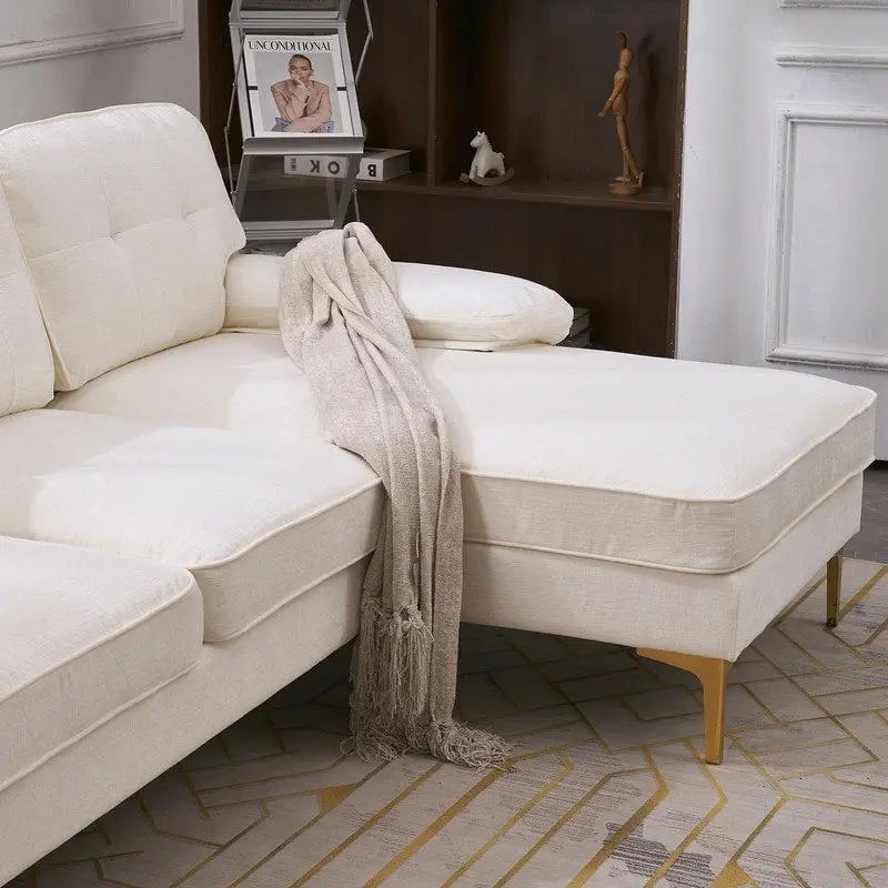 Divano modulare da interno a 3 posti, semplice ed elegante