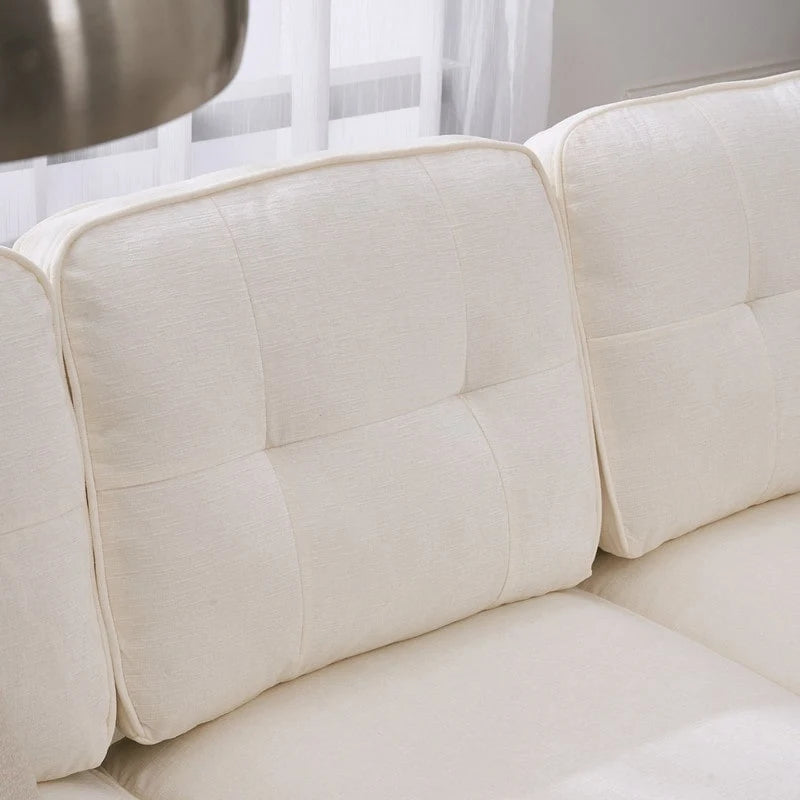 Divano modulare da interno a 3 posti, semplice ed elegante