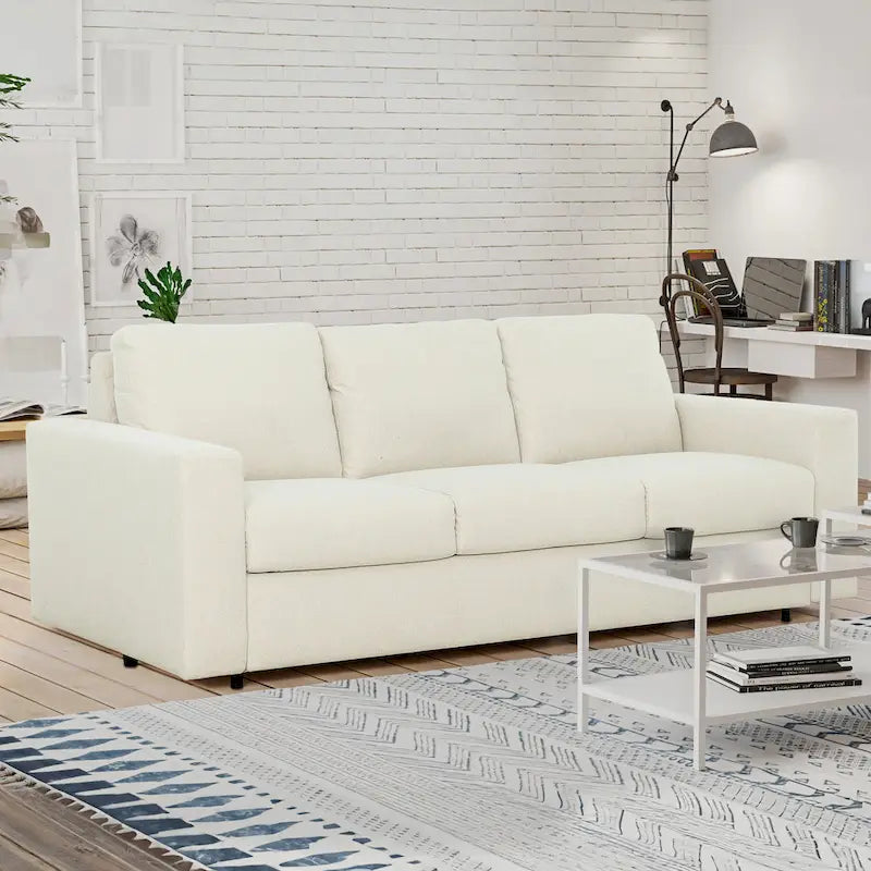 Divano letto matrimoniale Stearns & Foster Paolo da 82 pollici con materasso in memory foam da 5 pollici