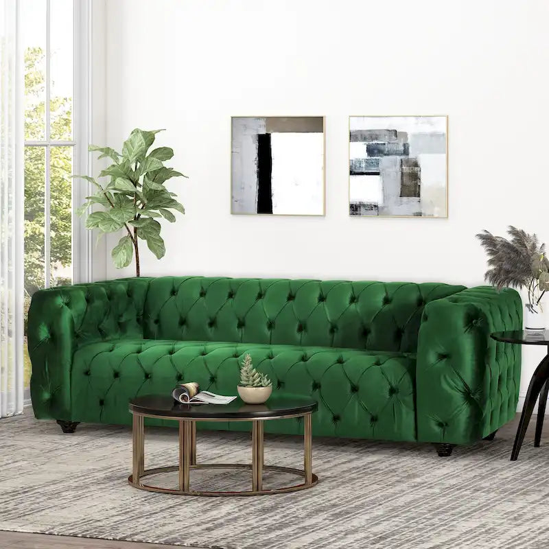 Sagewood klassiek-eigentijdse bank met diepe capitons van Christopher Knight Home