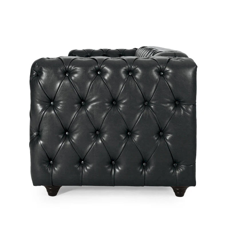 Sagewood Transitional Deeply Tufted Sofa by Christopher Knight Home