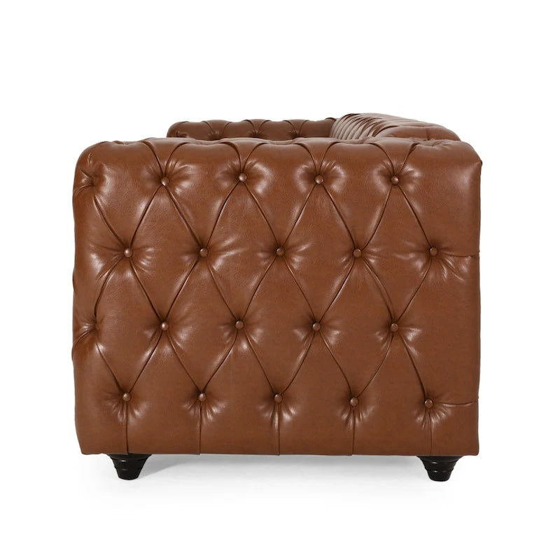 Sagewood Transitional Deeply Tufted Sofa by Christopher Knight Home